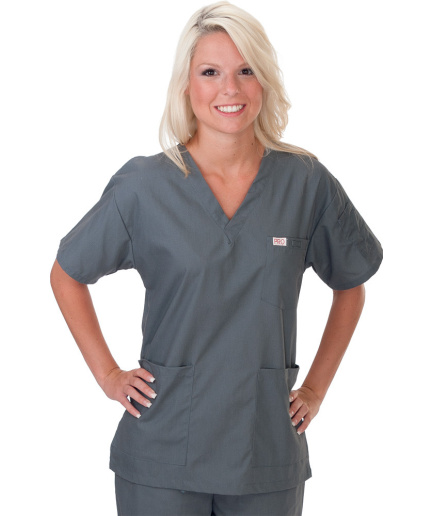 221 Unisex V-Neck Scrub Top