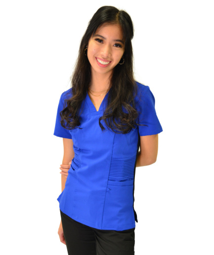 427 Excel 4-Way Stretch Pintuck Top